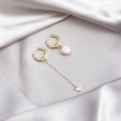 Fashion Sweet Heart Irregular Drop Earrings for Girls Elegant Trendy Jewellry for Women Ladies Accessories Chinese Supplier