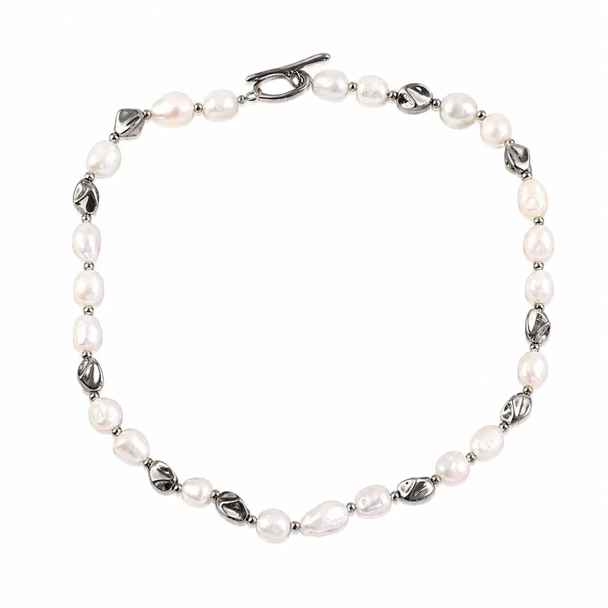 Fashion Elegant Freshwater Pearl Sweet Necklaces for Girls 18K Gold Luxury Jewelry for Women Ladies Accessories Wholesale Bulk
