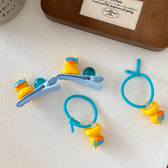 Kids Solid Color Duck Small Hair Ties Alligator Clips Cute Fashion Wholesale in Stock Hairpins Scrunchies Accessory for Children