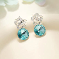 Glitter Sparkle Star Luxurious Drop Earrings for Girls Rhinestone Ocean Sea Jewelry for Women Ladies Accessory Chinses Supplier