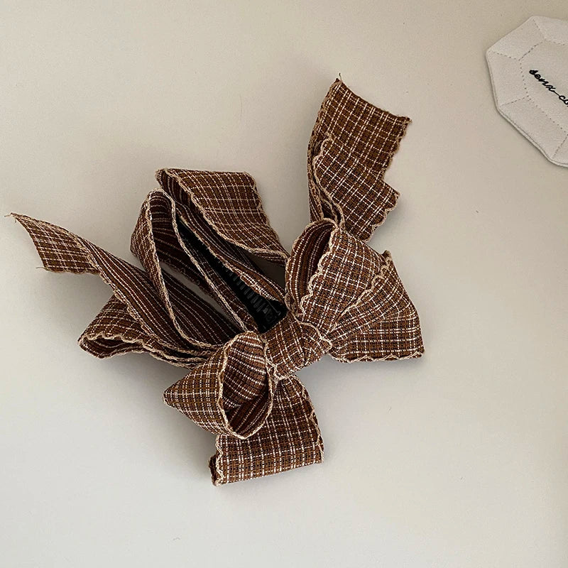 Ladies Autumn Winter New Design Bowknot Banana Clips Fashion Elegant Customized in Stock Hair Clips Accessories for Causal Use