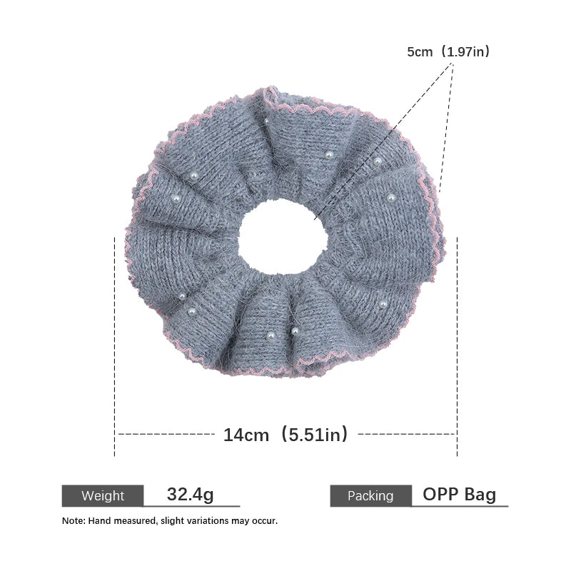 Fashion Elegant Simple Solid Color Scrunchies Minimalistic Hair Ties for Women Ladies Hair Accessories Chic Chinese Supplier