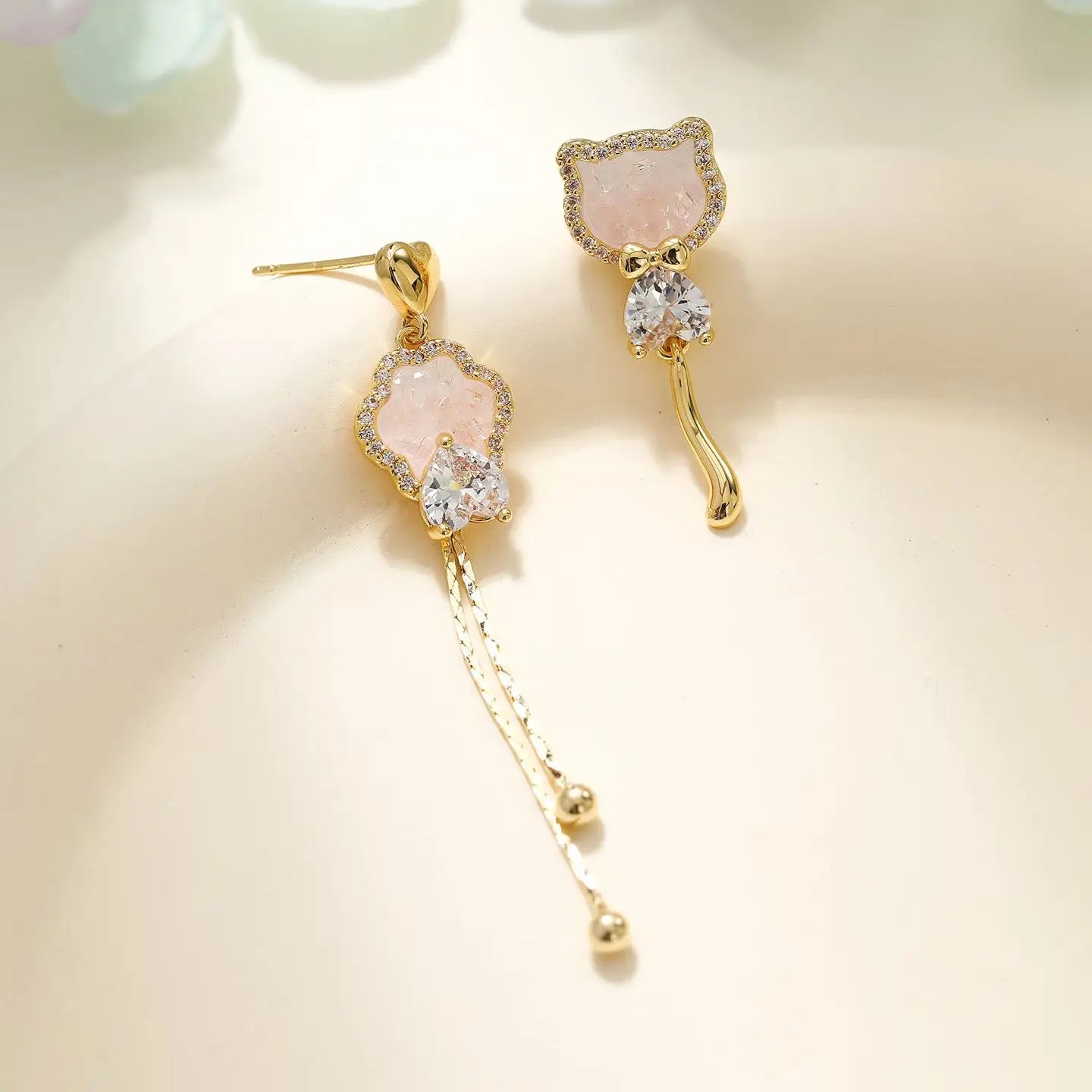 Fashion Butterfly Tassel Animals Glitter Drop Earrings for Girls Elegant Graceful Jewelry for Women Ladies Accessories Wholesale