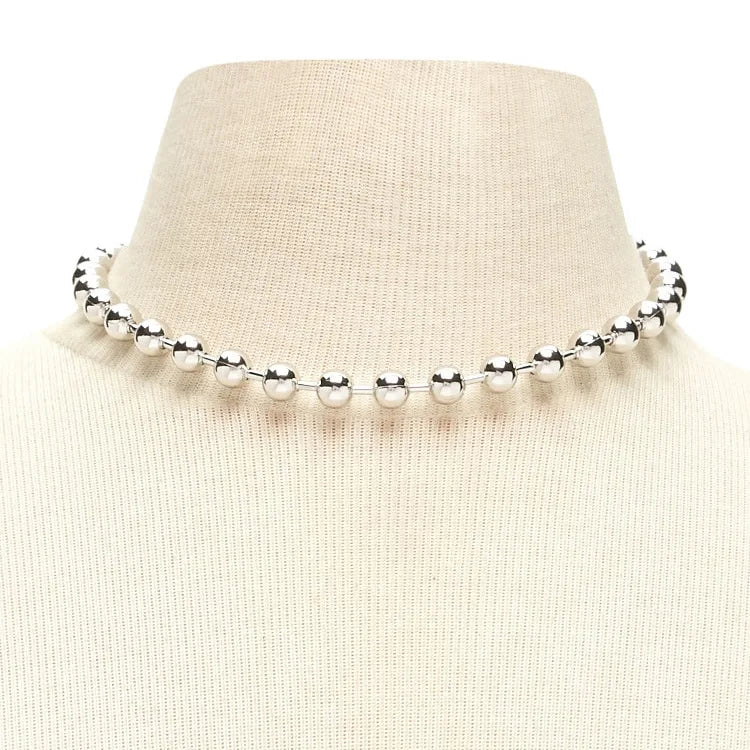 Fashion Simple Beads Minimalistic Trendy Necklaces for Girls Stylish Elegant Jewelry for Women Ladies Accessories Wholesale