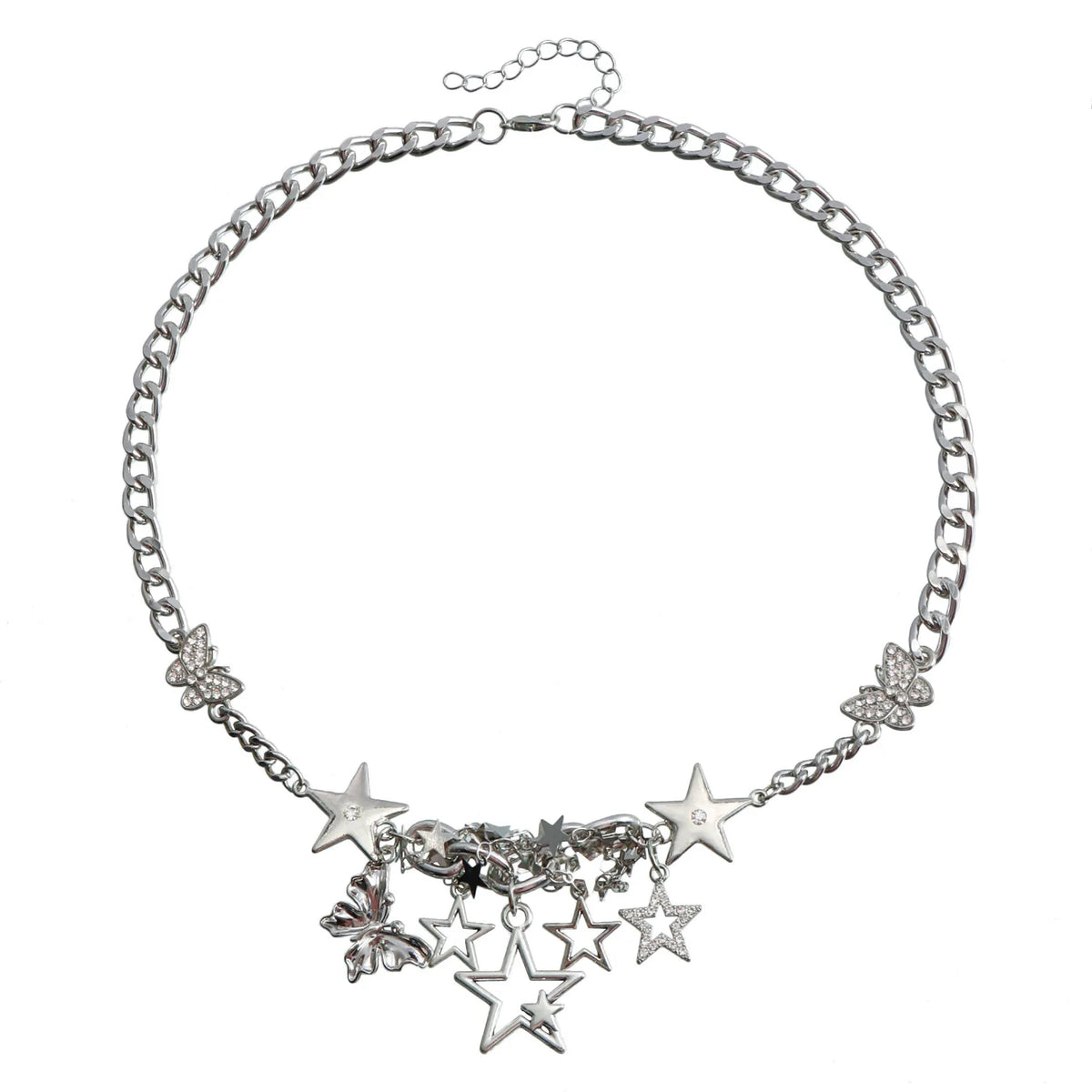 Fashion Butterfly Stars Sweet Spicy Necklaces for Girls Elegant Charms Alloy Jewelry for Women Ladies Accessories Wholesale