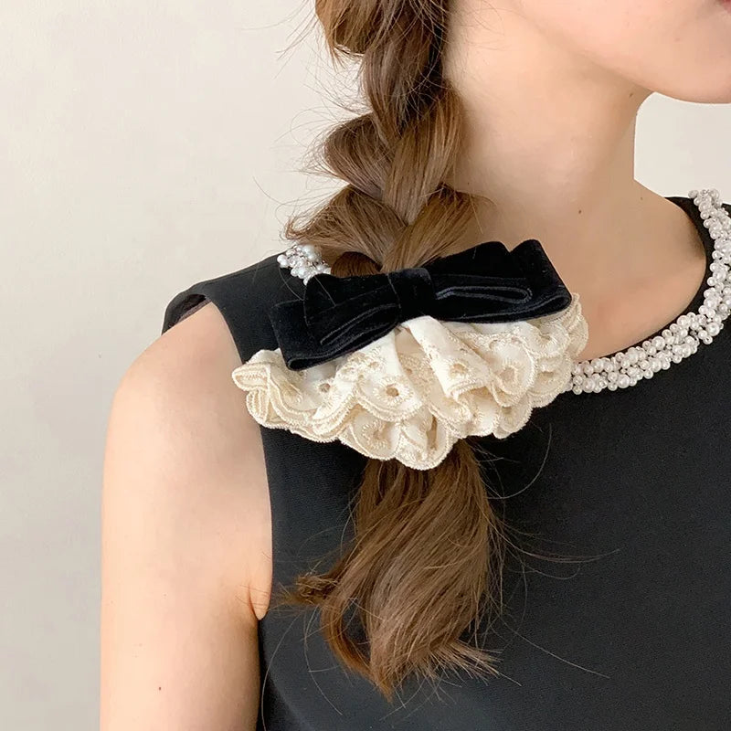 Fashion Sweet Elegant Bowknot Dress Hair Clips for Girls French Style Graceful Barrettes for Women Ladies Hair Accessories