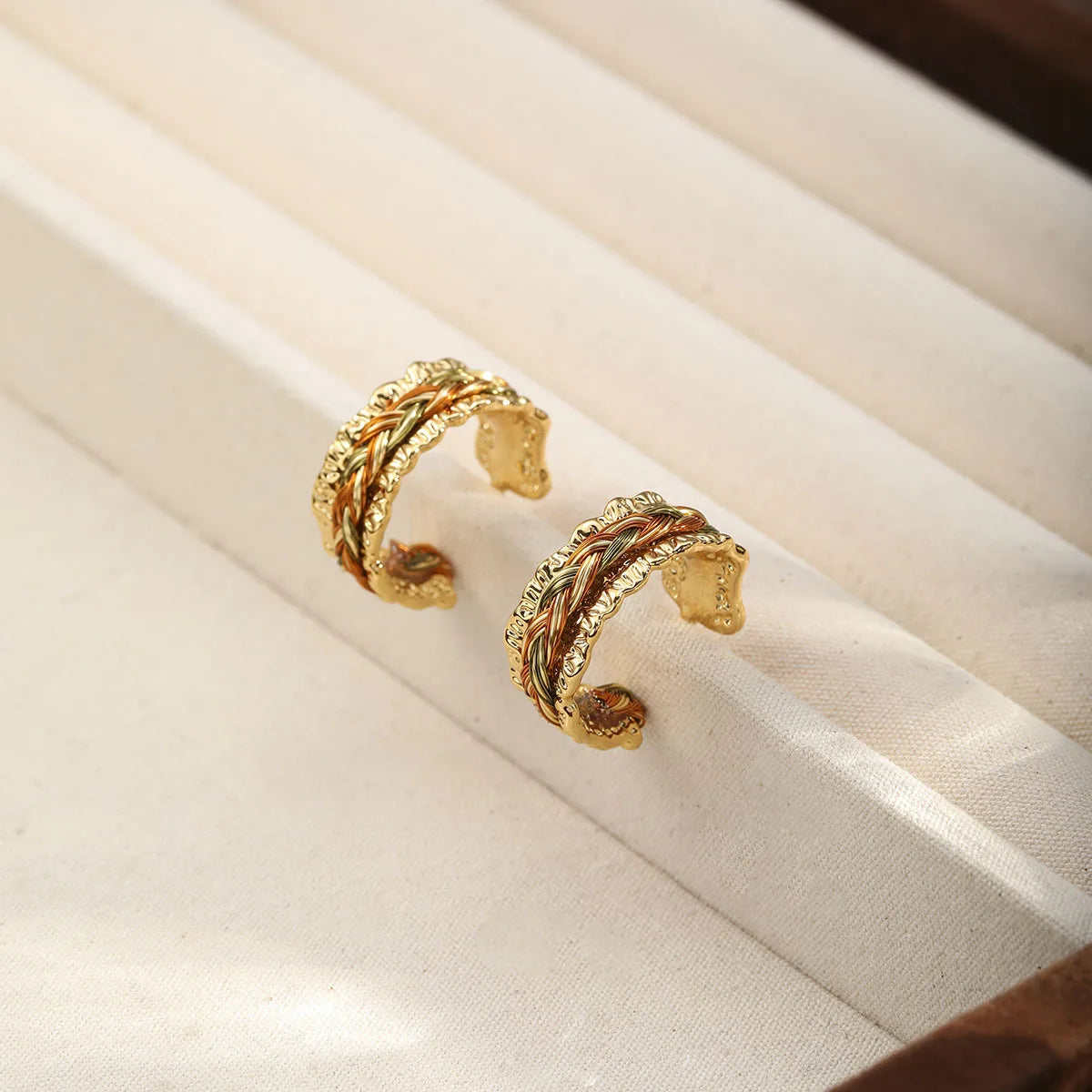 Fashion Copper Wire S925 Silver Hoop Earrings for Girls Simple Natural Stone Jewelry for Women Ladies Wholesale China Supplier