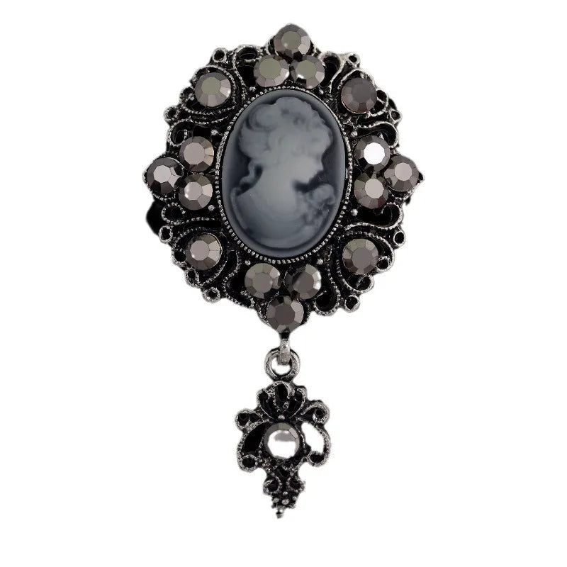 Fashion Vintage Retro Glitter Sparking Brooches for Girls Sweet French Style Pins Jewelry for Women Ladies Accessories Wholesale
