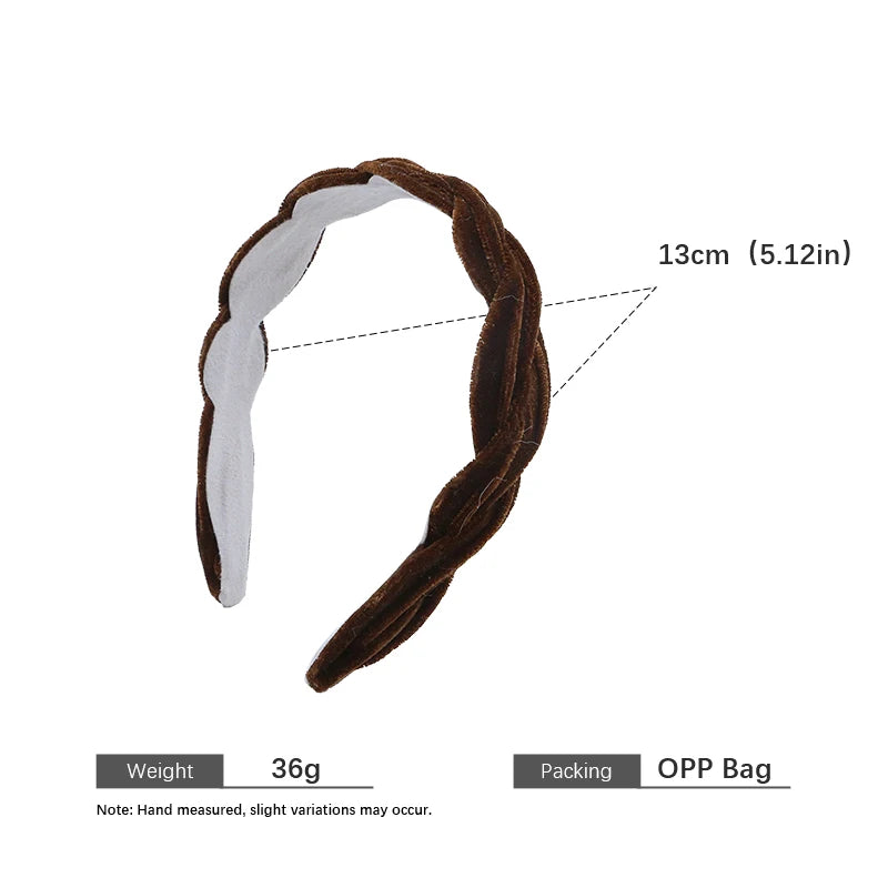 Sweet Fashion Simple Elegant Head Band for Girls Trendy Velvet Hair Band for Women Ladies Hair Accessories Chinese Supplier