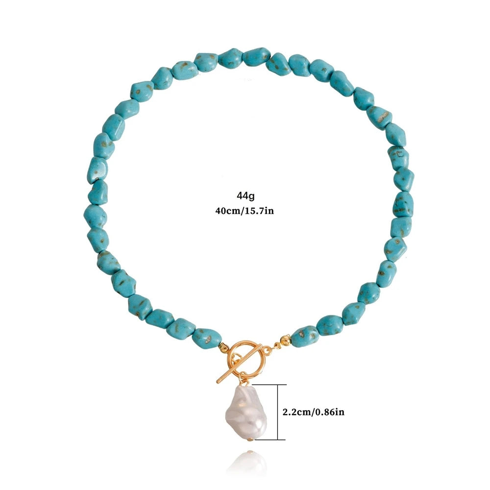 Fashion Simple Colorful Beads Necklaces for Girls Sweet Cute Kawaii Glamorous Jewelry for Women Ladies Accessories Wholesale