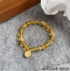 Female Yellow White Blue Crystal Energy Bracelet Simple Fashion Charms Factory Price Low MOQ in Stock Jewelry for Women Daily