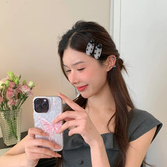 Women's Chic Simple Wholesale Plastic Hairpins with Imitation Pearl Beads Small Alligator Clips for Daily Office Party Occasions