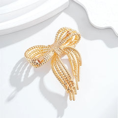 Fashion Simple Minimalistic Bowknot Brooches for Girls Trendy Classic Vintage Jewelry for Women Ladies Accessories Wholesale