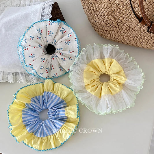 Women Hair Ties Fabric Durable Elastic Customized in Stock Scrunchies Girly Aesthetic Stunning Hair Accessories for Daily Use