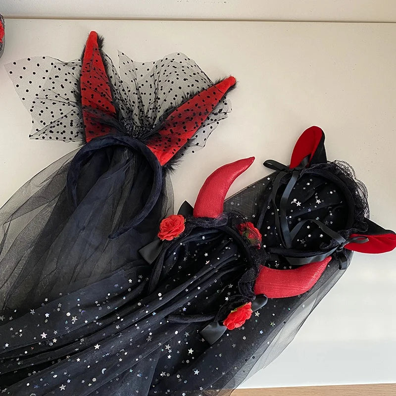 Women Hot Sale Halloween Festival Celebration Glowing Version Hairbands Fashion Elegant Bulk Order in Stock  Headbands Accessory