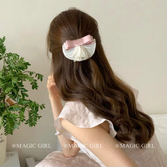 Classic Sweet Cute Bowknot Dressed Hair Clips Barrettes Women Ladies Hair Accessories for Party Stock Trendy Fashion
