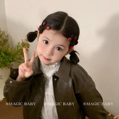 Fashion Heart Shaped Hair Clip for Baby Girls Cute Sweet Snap Clips for Kids Children Hair Accessories in Stock Chinese Supplier