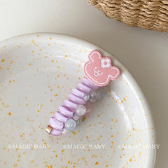 Animals Cartoon Telephone Wire Hair Ties Cute Sweet Fashion Scrunchies for Kids Children Teens Hair Accessories in Stock