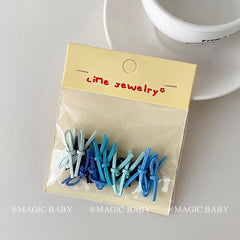 Mini Bowknot Cute Sweet Scrunchies Solid Color Kawaii Hair Ties for Baby Girls Kids Children Teens Hair Accessories Stock