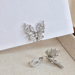 Fashion Glitter Butterfly Animals Swan Clip on Earrings for Girls Elegant Refined Jewelry for Women Ladies Accessories Wholesale