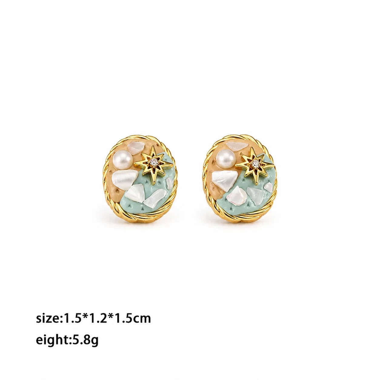 Fashion Sweet Boho Trendy Pearl Stud Earrings for Girls Beach Jewelry for Women Ladies Wholesale China Manufacturer Low MOQ