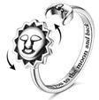 The opening is adjustable. / Silver(Sun and Moon)