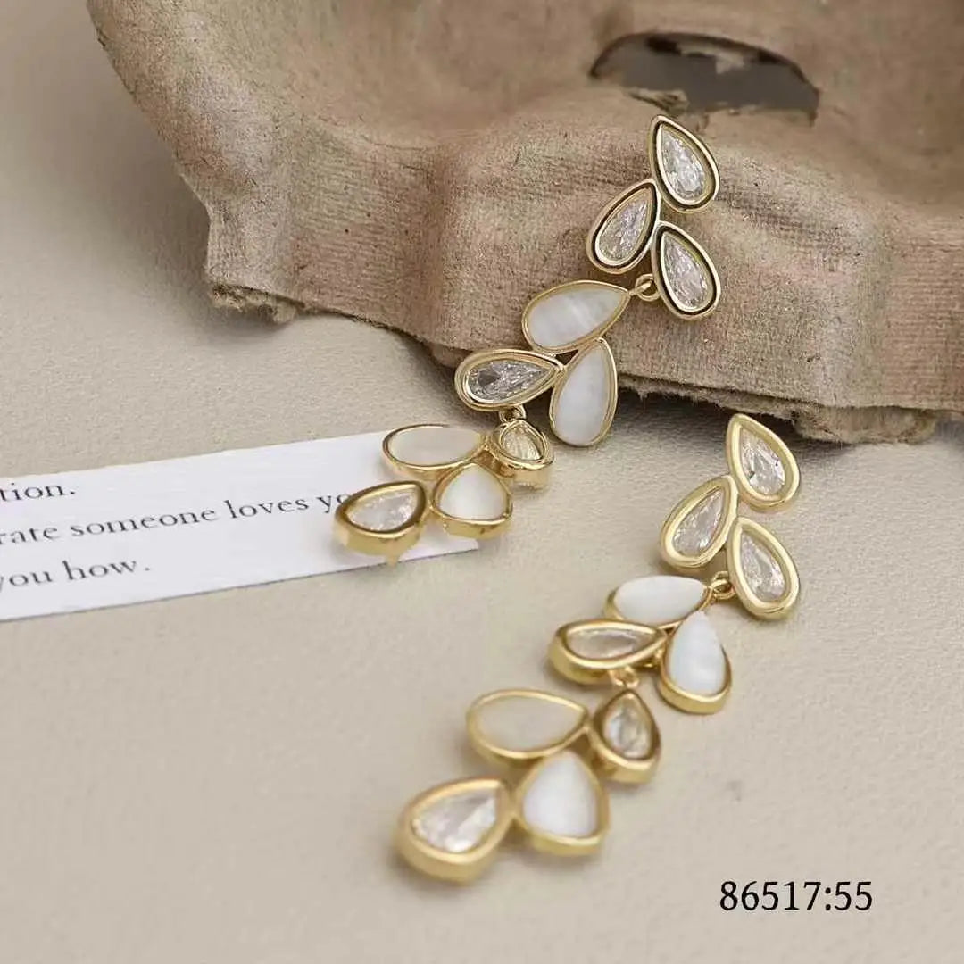 Women Creative Design Irregular Shape Drop Earring Fashion Elegant Graceful High Quality Bulk Jewelry Accessories for Causal