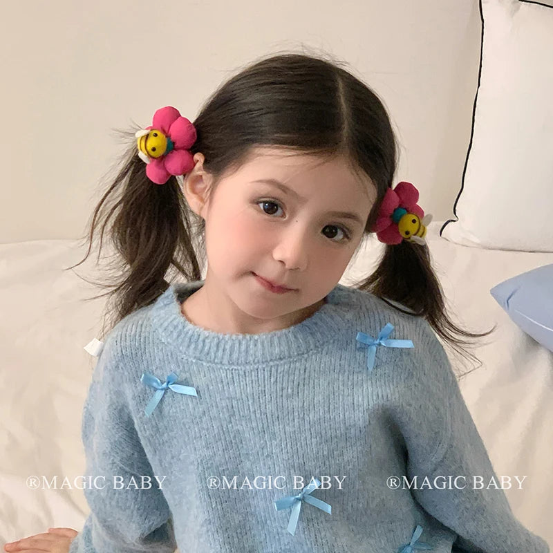 Fashion Sweet Cute Flowers Animals Bees Hair Clips for Baby Girls Kawaii Alligators for Kids Children Hair Accessories in Stock