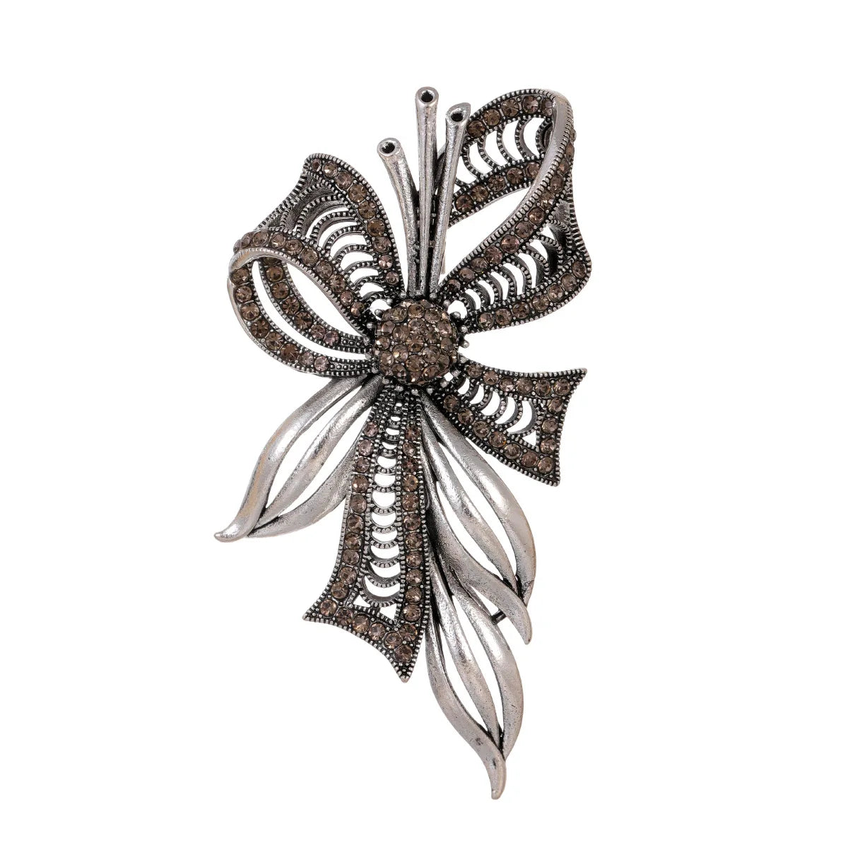 Fashion Vintage Glitter Dainty Retro Elegant Brooches for Girls Bowknot Pins Jewelry for Women Ladies Accessories New Design