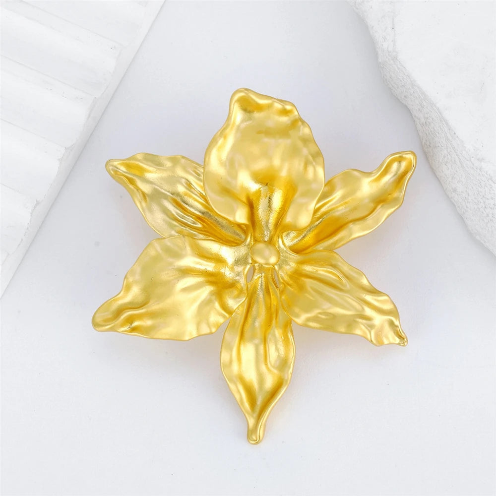 Fashion Vintage Simple Minimalistic Trendy Brooches Leafs Retro Elegant Pins Jewelry for Women Ladies Accessories Wholesale