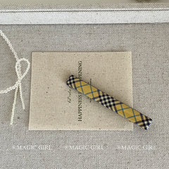 Classic Fashion Plaid Hair Clips for Girls Simple Minimalistic Trendy Bobby Pin for Women Ladies Hair Accessories in Stock