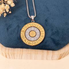 Fashional Classic Modern Necklace Circle Zodiac Sign Glamorous Trendy Charm Jewelry for Women Lady Female  Accessories Wholesale