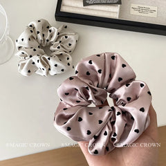 Dot Elegant Trendy Minimalistic Vintage Hair Ties Women's Sweet Elastic Scrunchies for Daily Use Fashion Accessory in Stock