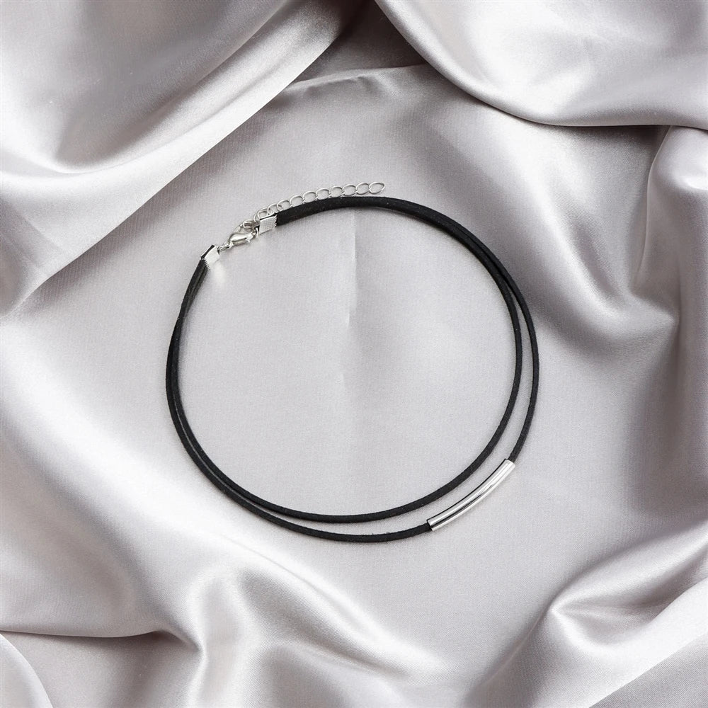 Fashion Solid Color Choker Simple Minimalistic Necklaces for Girls Charms Elegant Jewellry for Women Ladies Accessory Wholesale