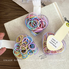 Sweet Cute Simple Minimalistic Scrunchies High Elastic Fashion Hair Ties for Kids Durable Accessory Stock