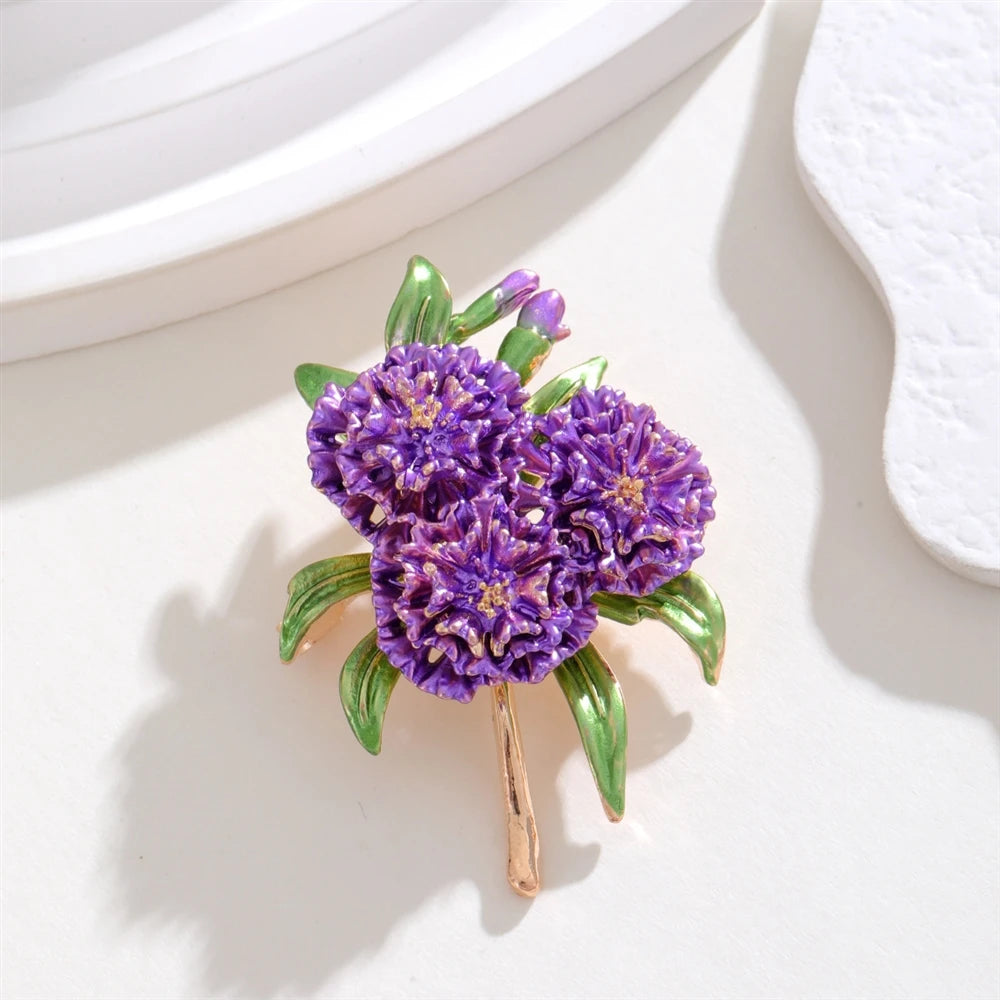 Fashion Flowers Sweet Elegant Brooches for Girls Elegant Floral Charms Pins Jewelry for Women Ladies Accessories Wholesale
