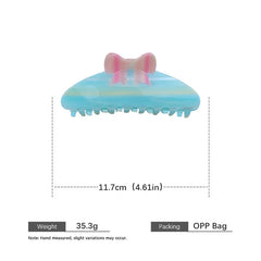 Cute Sweet Bowknot Hair Claw Clips for Girls Acetate Fashion Stylish Lightweight Daily Use Women Hair Accessories in Stock