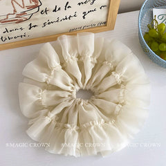 French Style Elegant Skirt-shaped Scrunchies for Girls Oversized Summer Fairy Style Hair Ties Adorable Women's Hair Accessories