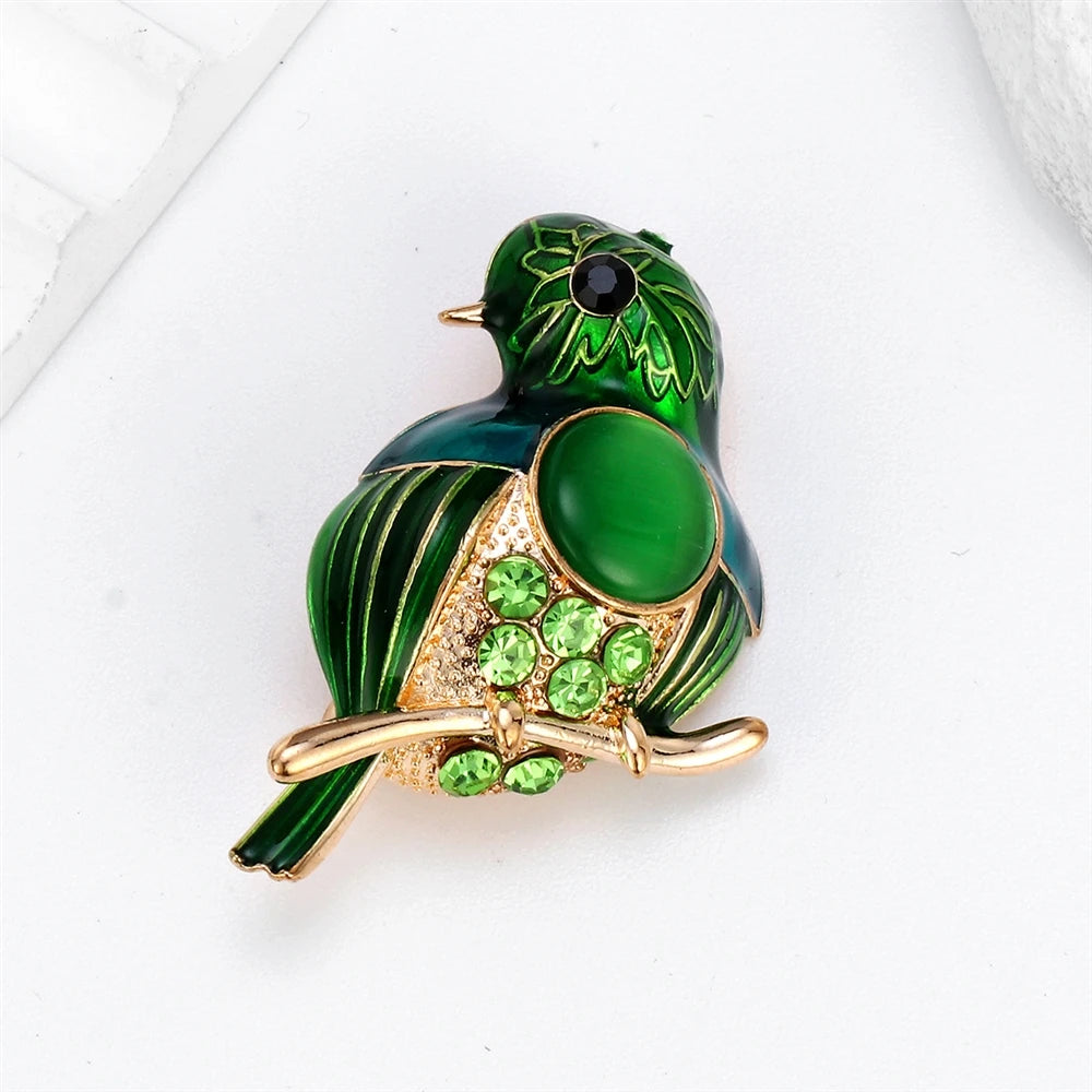 Fashion Birds Sweet Animals Brooches for Girls Trendy Stylish Glamorous Dainty Pins Jewelry for Women Ladies Accessories Chic