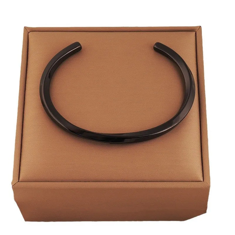 Female Unisex Stylish Cuff Bracelet Simple Classic Glaze Surface Trendy Bangles Fashion Jewelry Women's Accessories Wholesale
