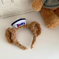 Fashion Bear Ear Fluffy Head Band for Baby Girls Cartoon Stylish Cute Sweet Hair Band for Kids Children Hair Accessories Chic