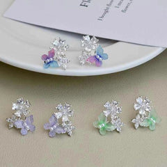 Fashion Elegant Butterfly Animals Hoop Earrings for Girls Dainty Ary Deco Jewelry for Women Ladies Accessories Glamorous Chic