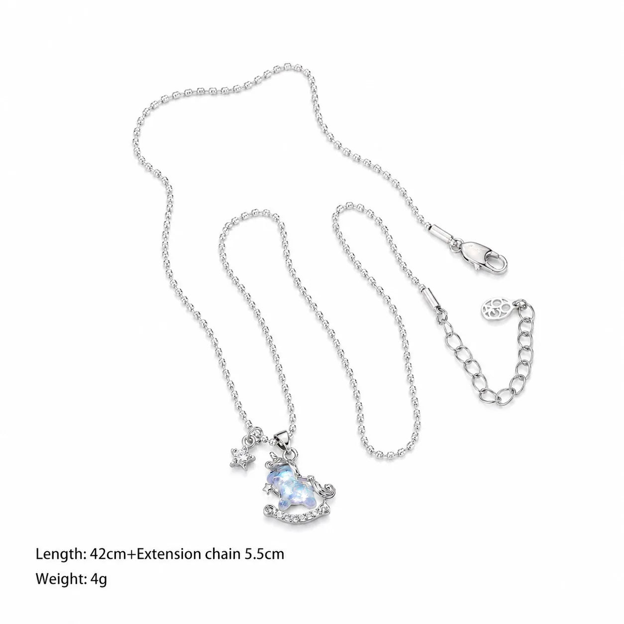 Fashion Cubic Zirconia Resin Copper White K Gold Plated Glitter Necklaces for Girls Pendent Jewelry for Women Ladies Wholesale