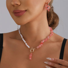 Fashion Sweet Beads Elegant Necklaces for Girls Trendy Graceful Jewelry Suits Sets for Women Ladies Accessories Chinese Supplier