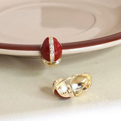 Fashion Simple Glitter Stud Earrings for Girls Clip on Elegant Minimalistic Jewelry for Women Lady Accessories Chinese Supplier