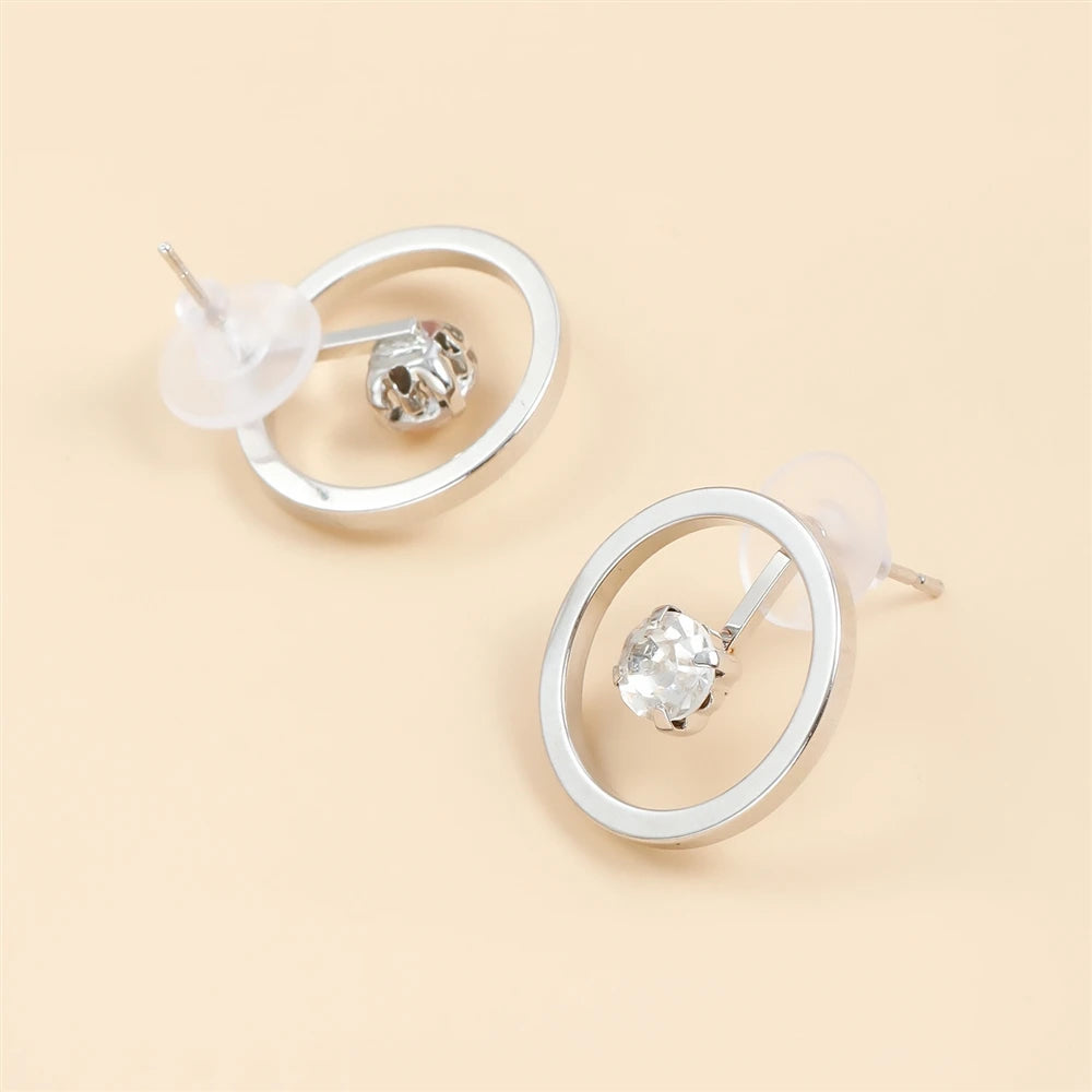 Fashion Simple Mimimalistic Glitter Drop Earrings for Girls Elegant Glamorous Refined Jewelry for Women Ladies Accessories