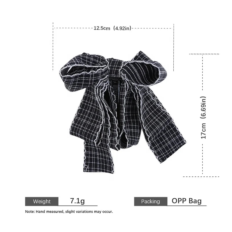 Ladies Autumn Winter New Design Bowknot Banana Clips Fashion Elegant Customized in Stock Hair Clips Accessories for Causal Use