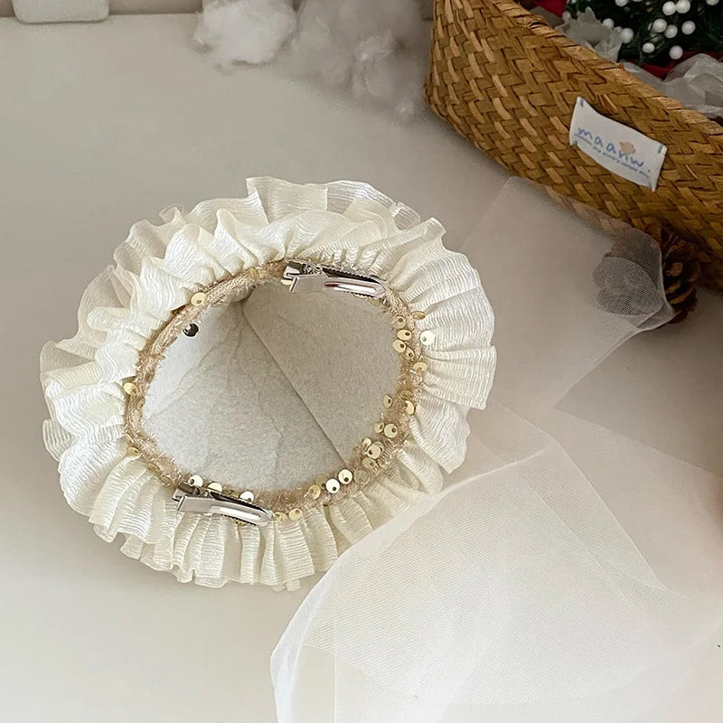 2025 Christmas Birthday Ribbon Bowknot Hair Clips for Baby Girls Sweet Cute Elegant Alligators for Kids Child Hair Accessories