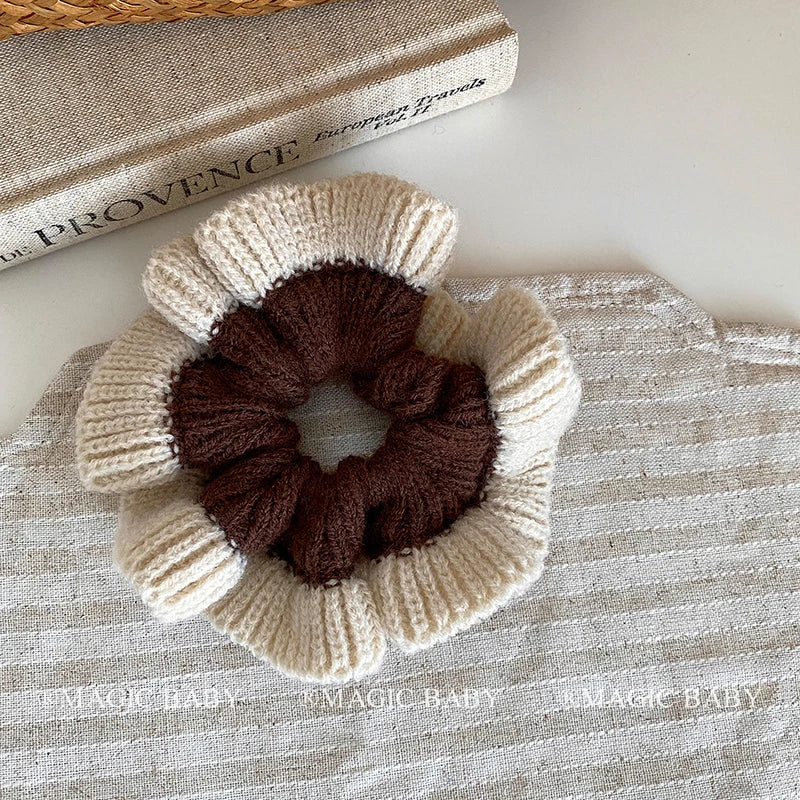 Fashion Cute Sweet Simple Scrunchies for Baby Girls Kawaii Minimalistic Hair Ties for Kids Children Hair Accessories in Stock