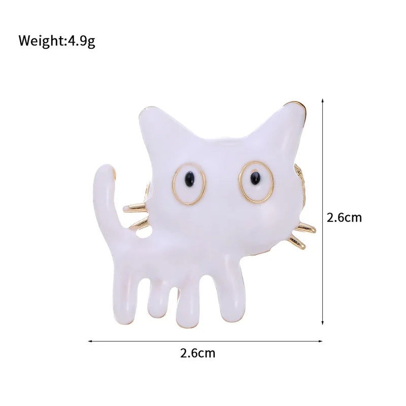 Fashion Animals Cats Sweet Trendy Brooches for Girls Glamorous Puppy Pins Jewelry for Women Ladies Accessories Wholesale Cute